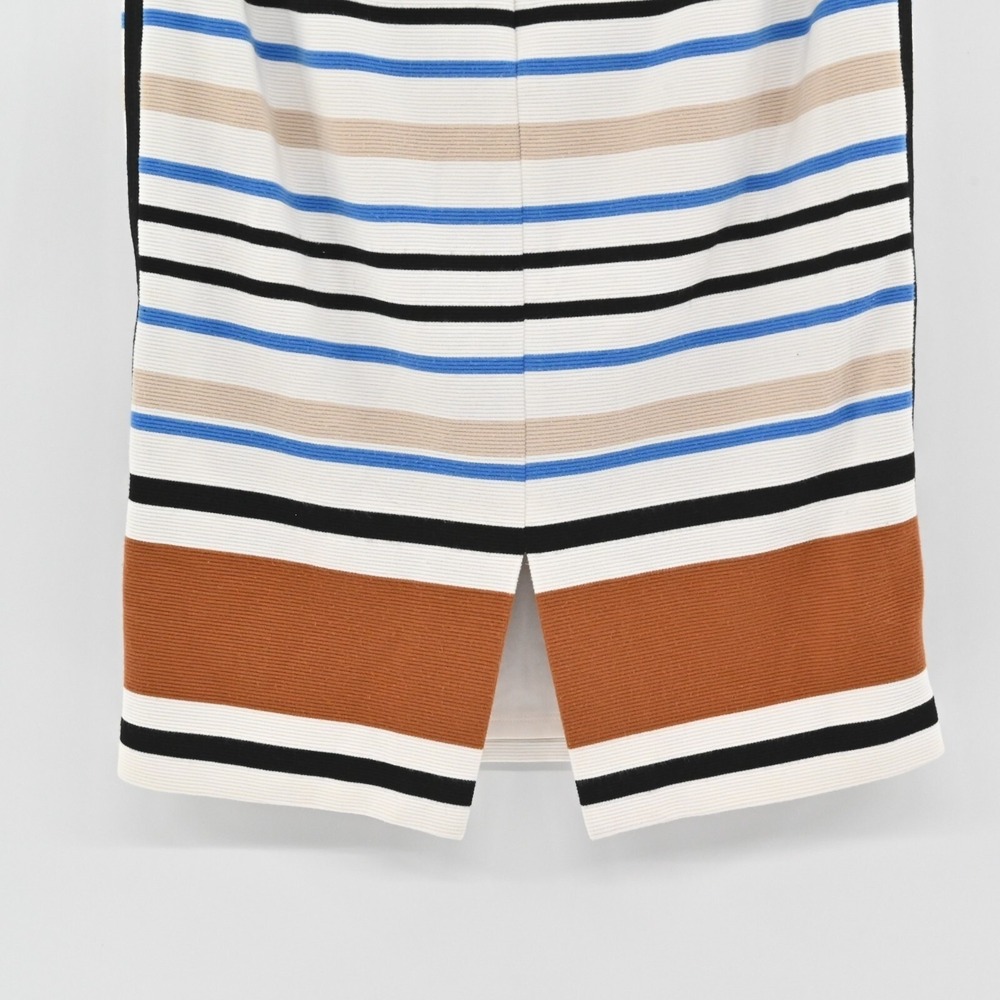White House Black Market Striped Pencil‎ Skirt Womens Sz 2 Preppy Ponte Corpcore - Picture 11 of 11